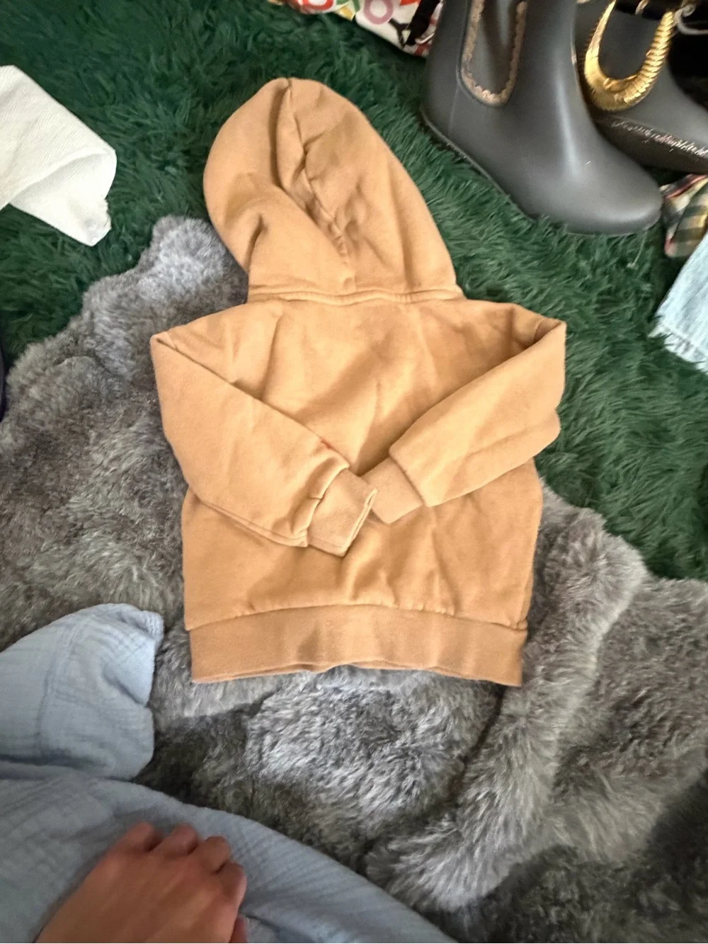 4/$20 💫 Gap Baby Sesame Street Elmo Hoodie 18-24M Tan Brown